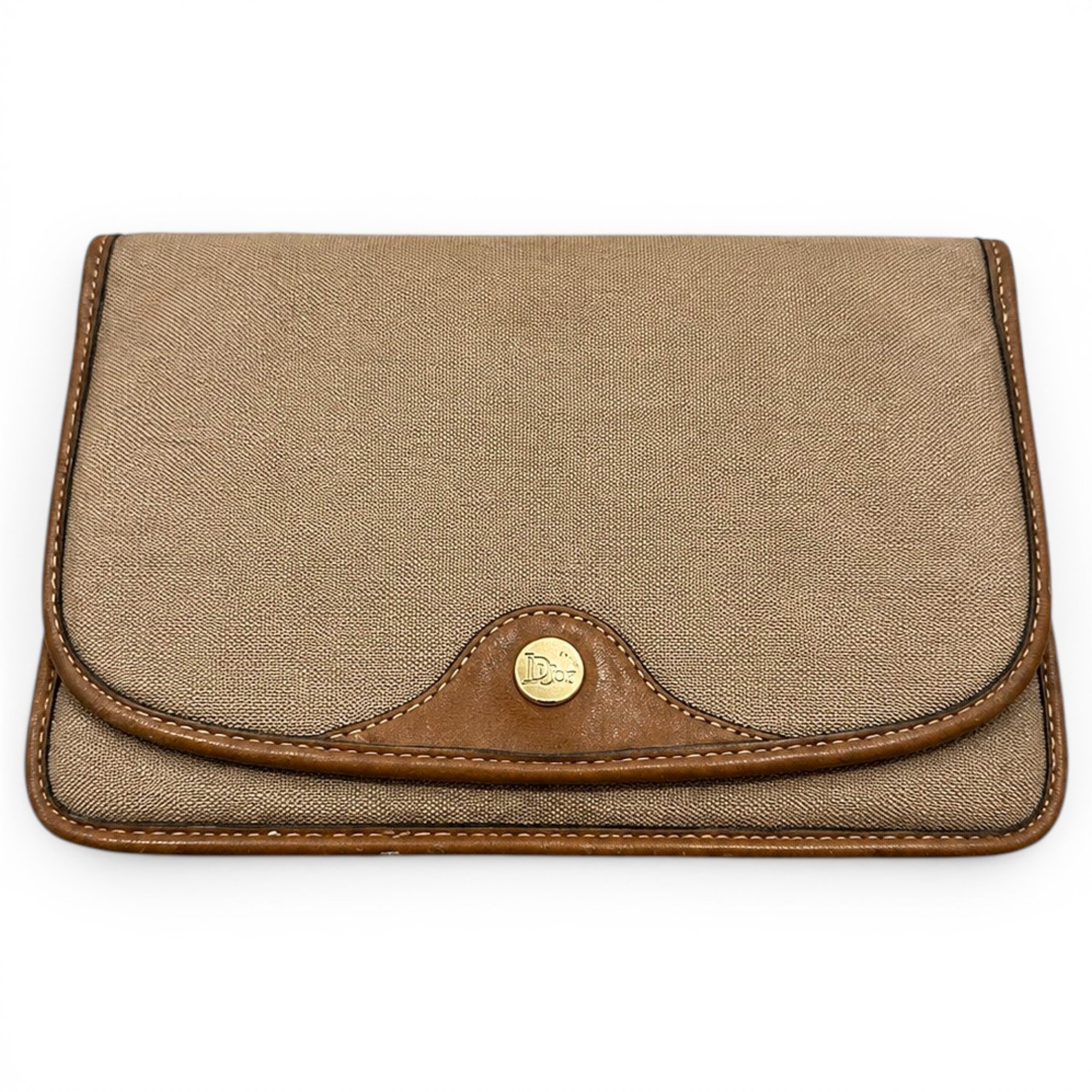 Triomphe Vintage cloth clutch bag