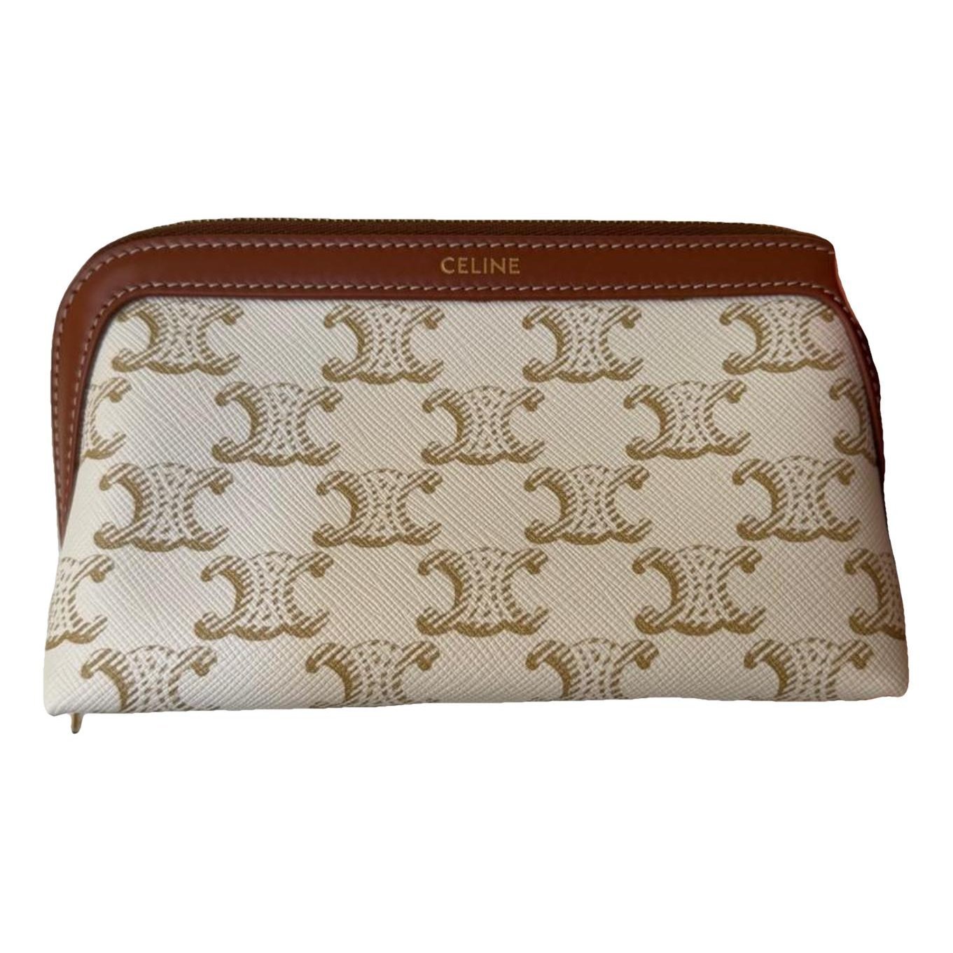 Leather clutch bag