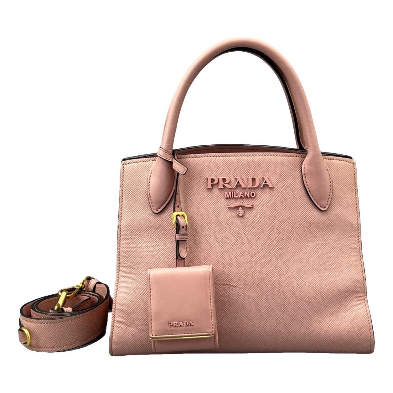 Monochrome leather handbag