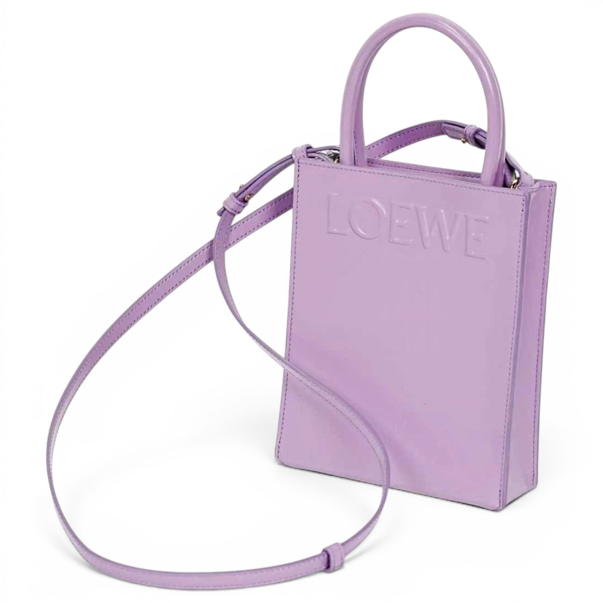 A5 leather tote