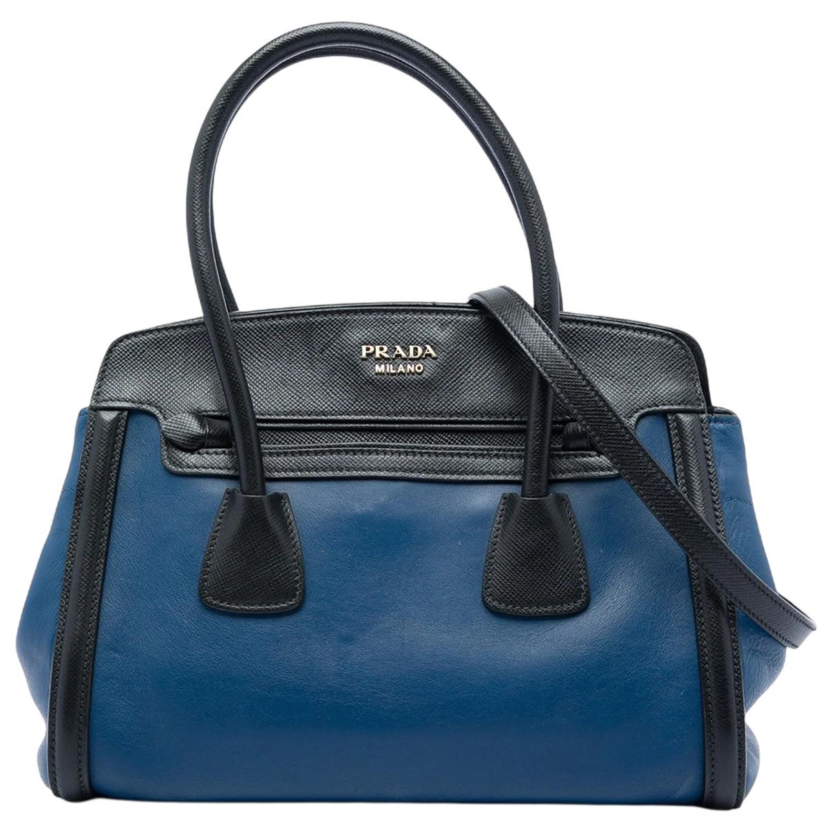 Double leather satchel