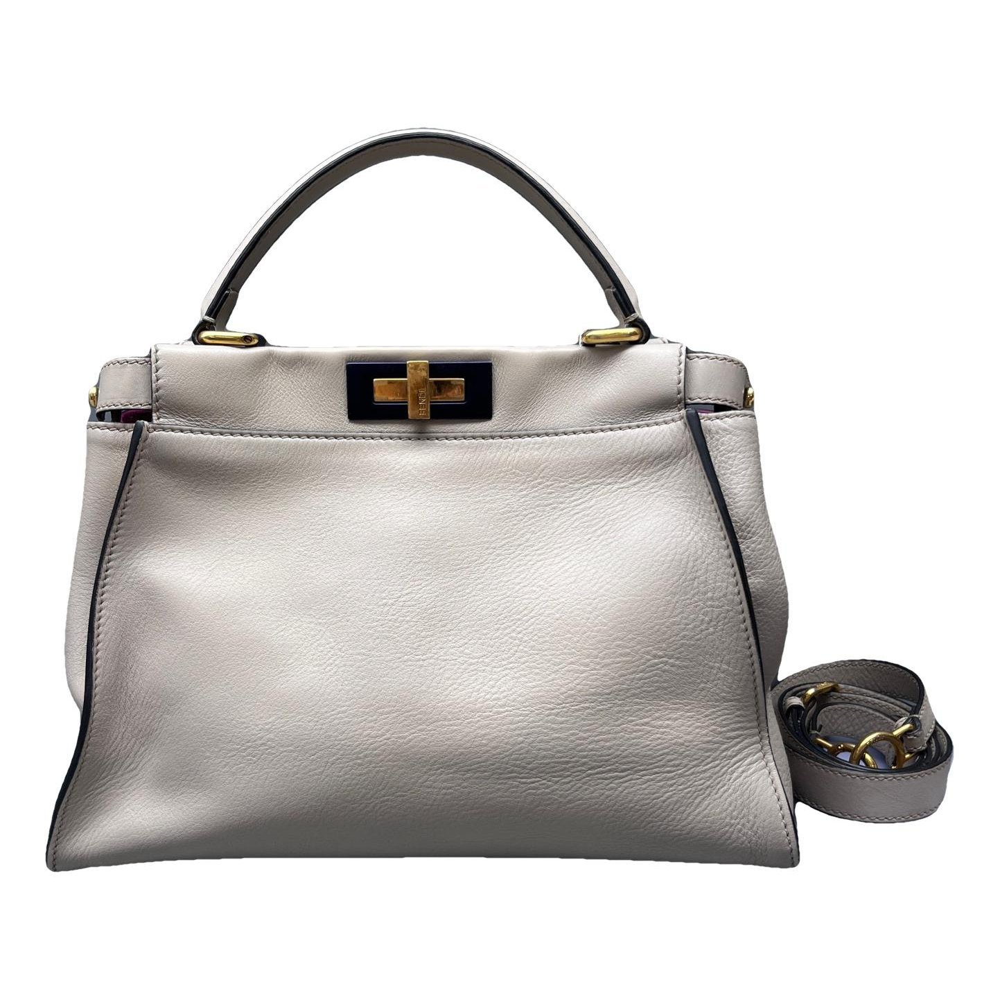 Peekaboo leather handbag