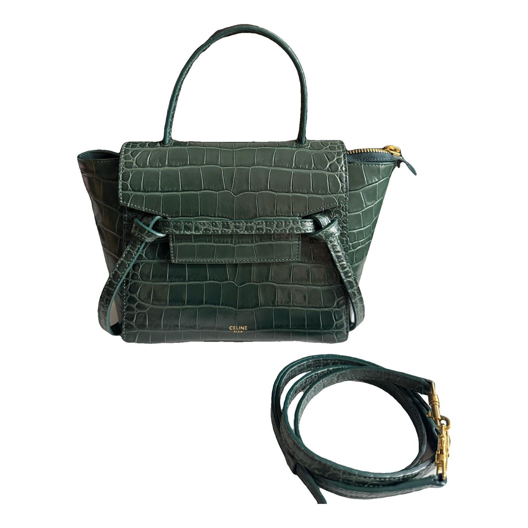 Belt leather handbag