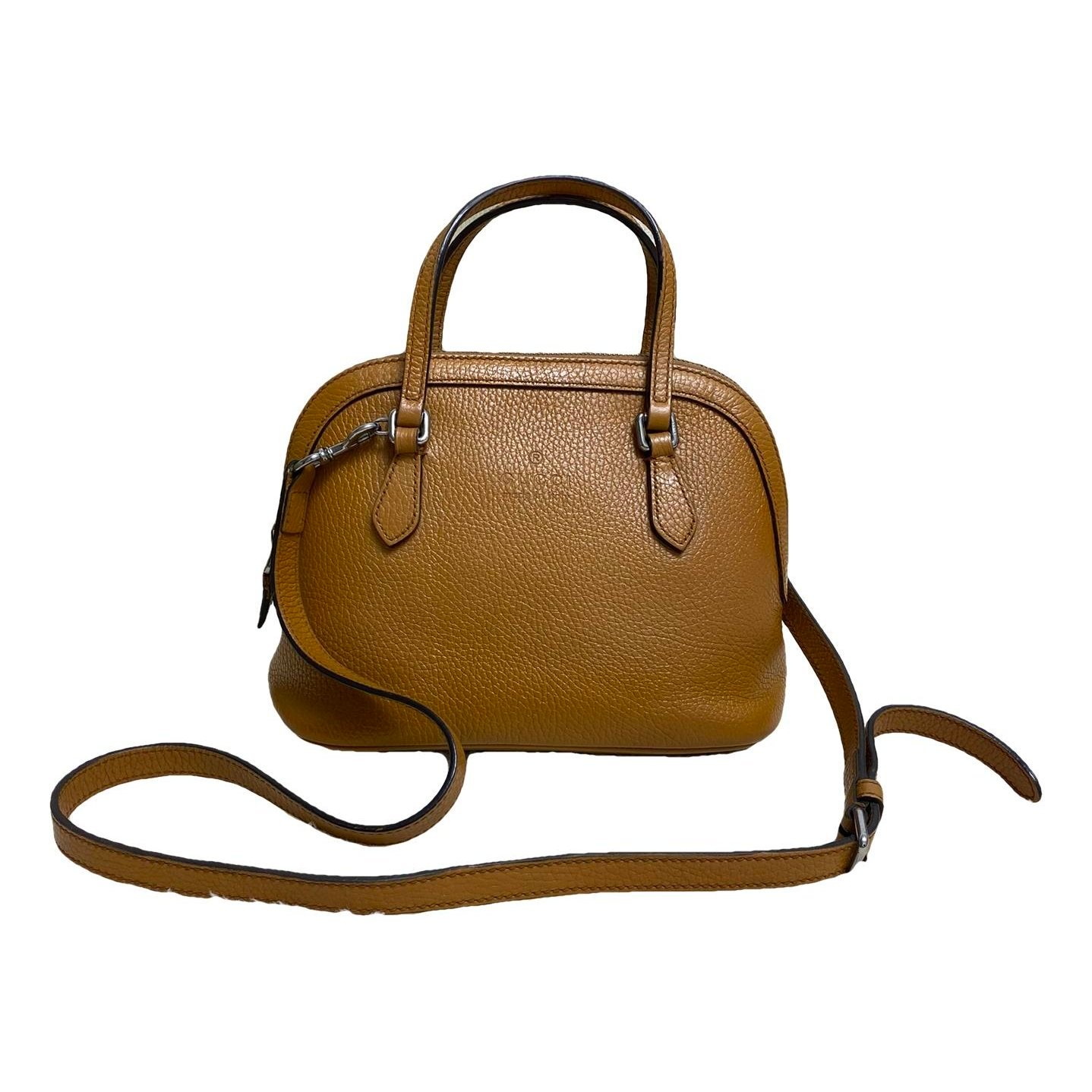 Dôme leather handbag