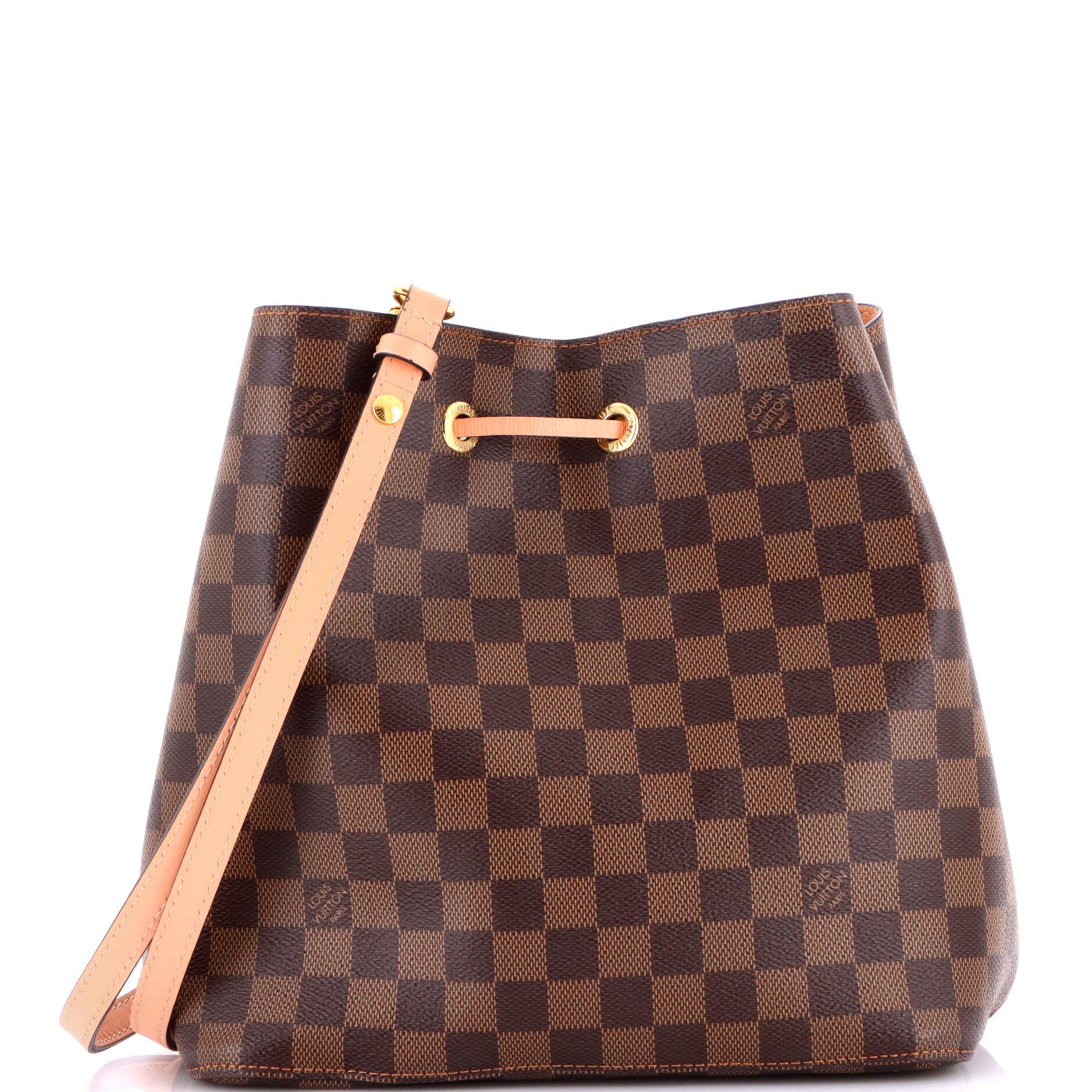 Louis Vuitton NeoNoe Handbag Damier with Leather MM