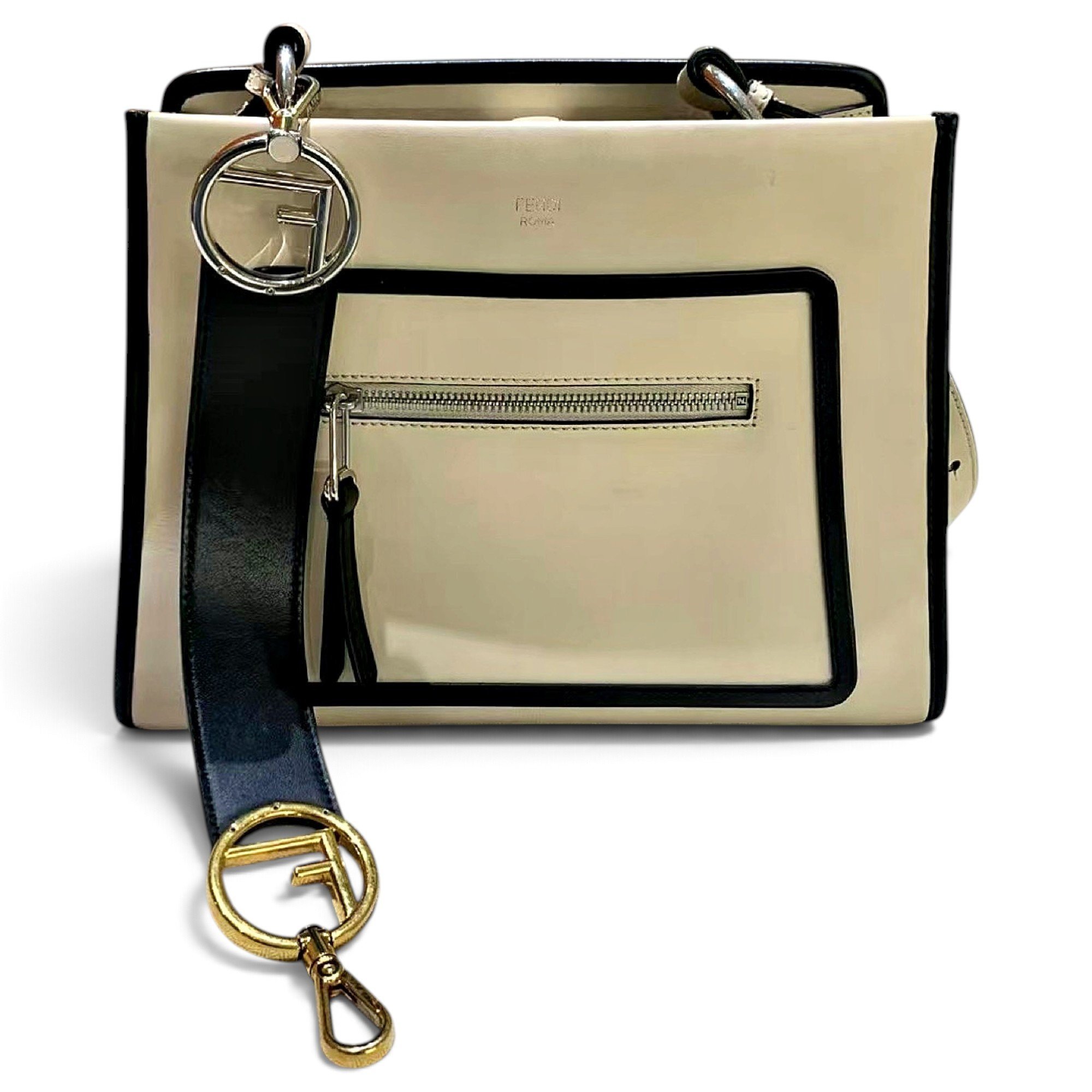 Runaway leather handbag