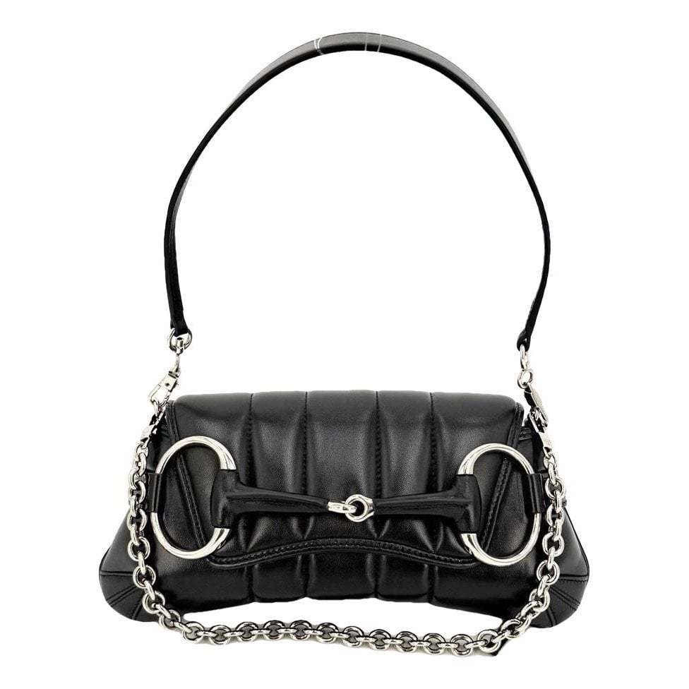 Horsebit Chain leather handbag