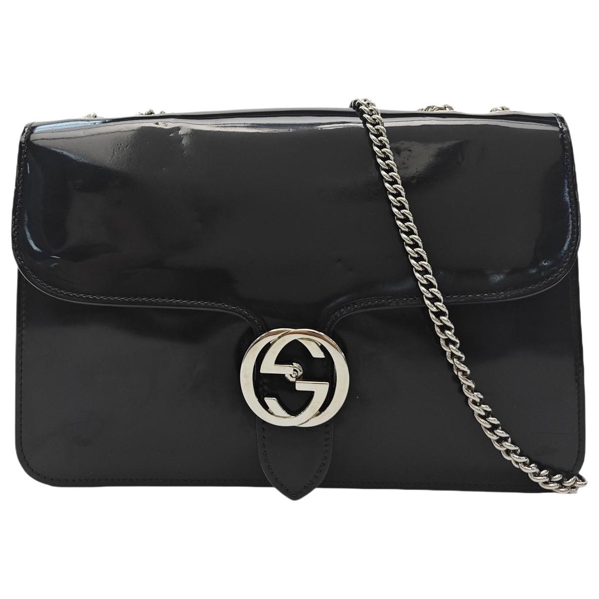 Patent leather handbag
