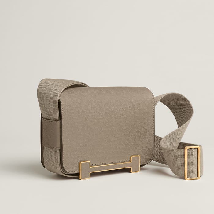 Gris Tourterelle Hermès Geta Bag