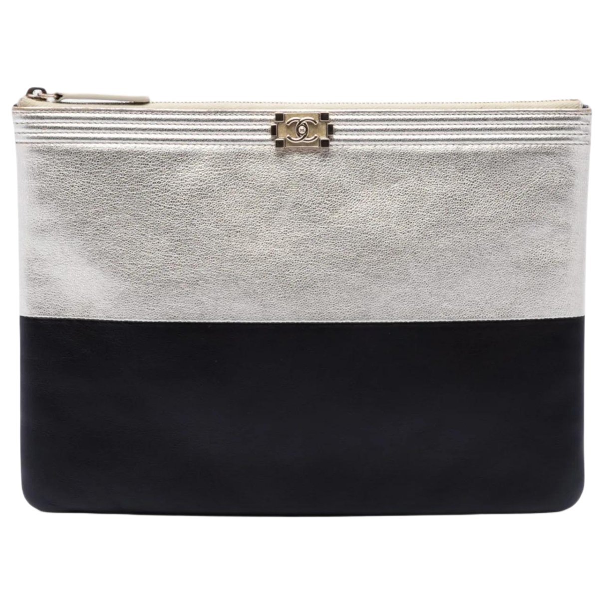 Boy leather clutch bag