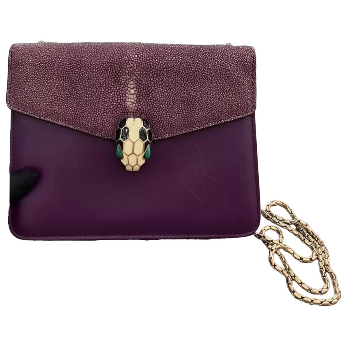 Bvlgari Serpenti leather handbag