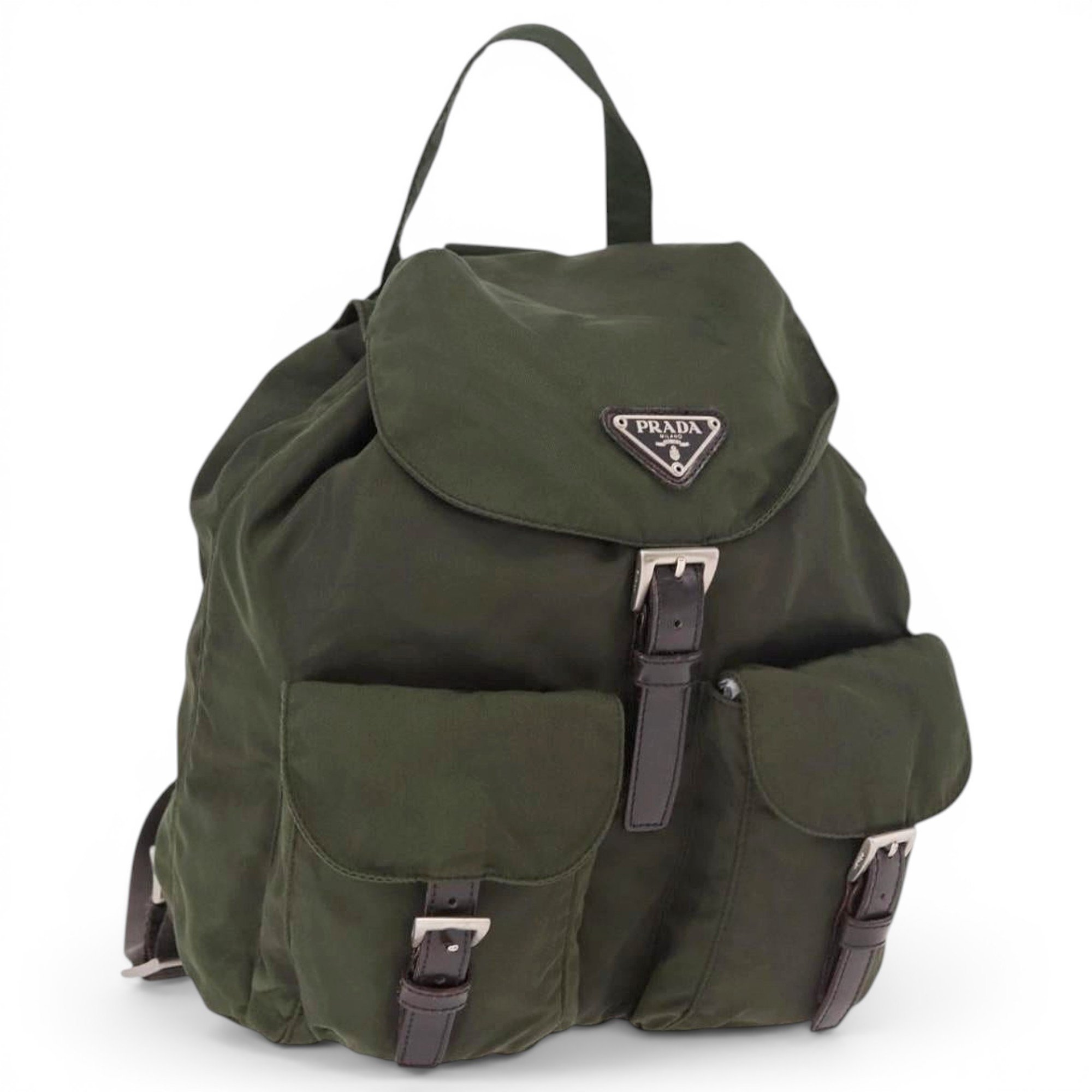 Leather backpack