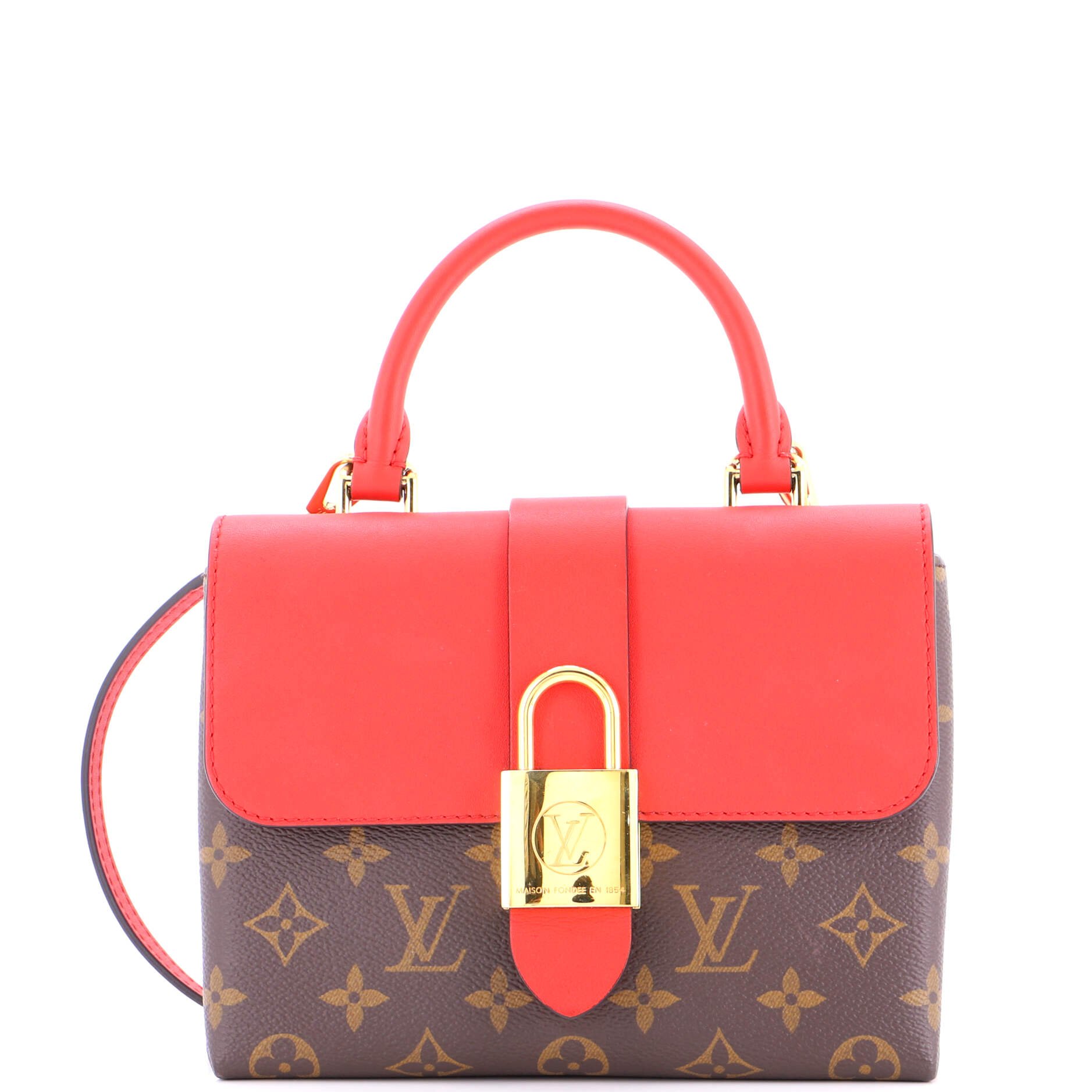 Louis Vuitton Locky Handbag Monogram Canvas with Leather BB
