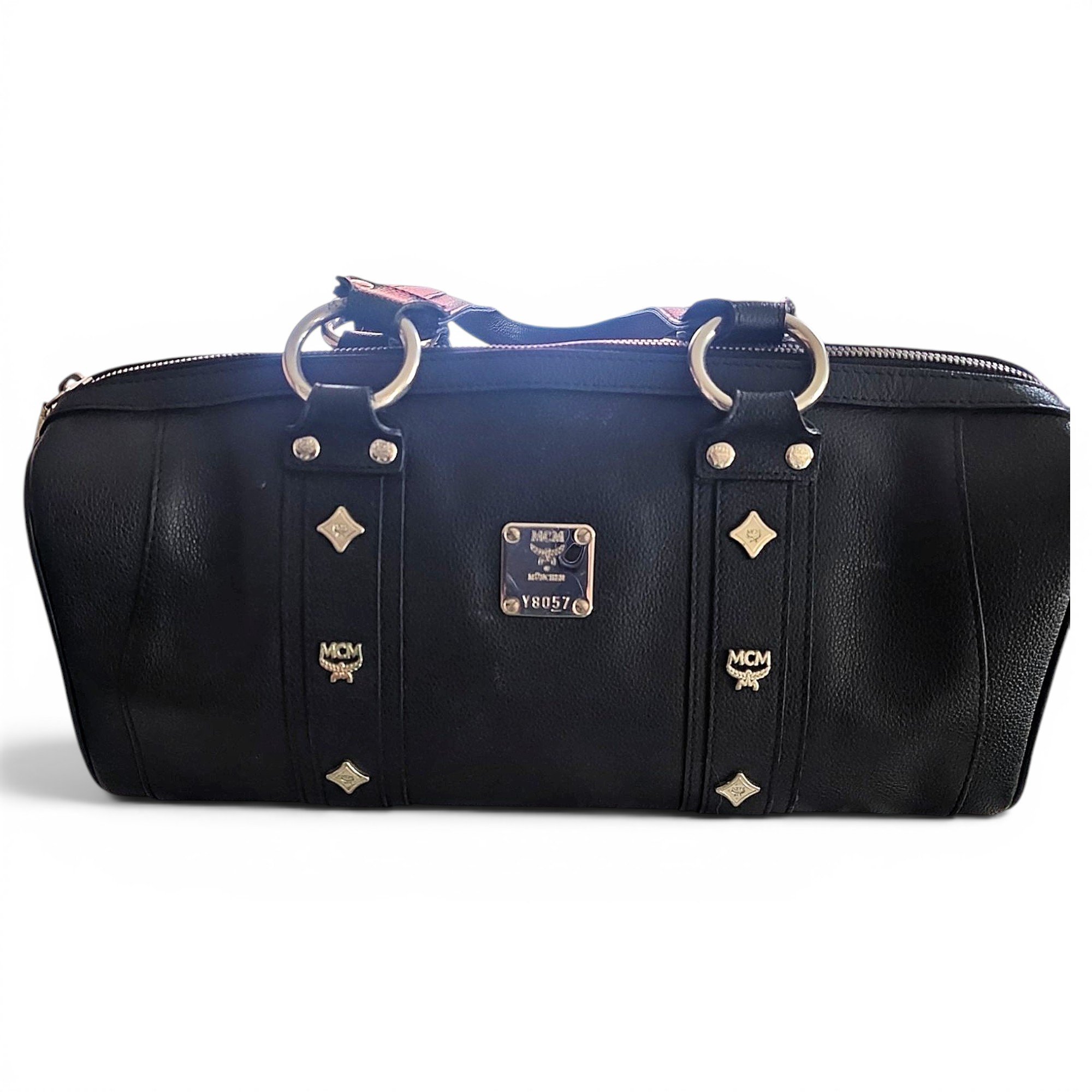 Boston leather bag