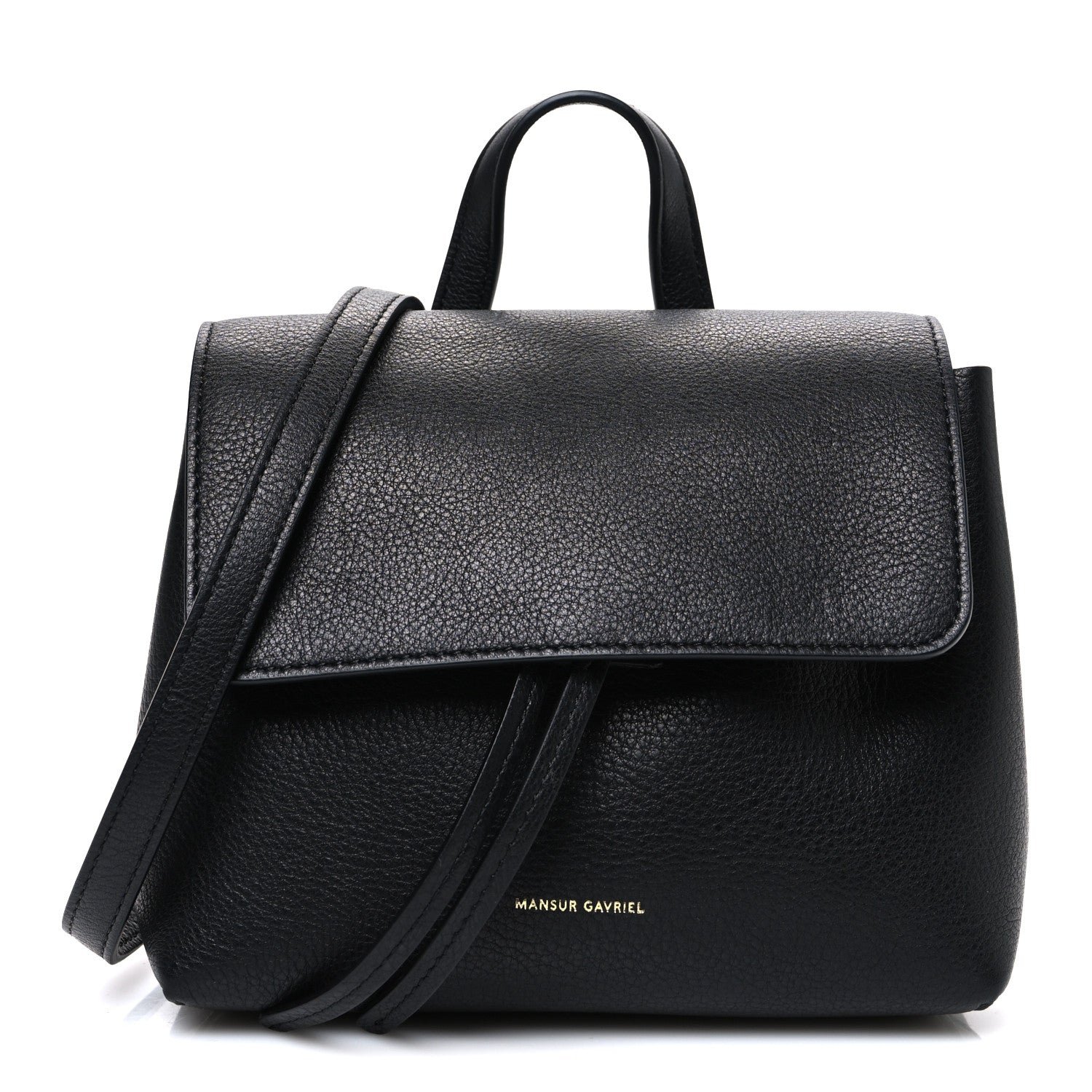 Mansur Gavriel Mansur Gavriel Calfskin Mini Lady Bag Black Flamma