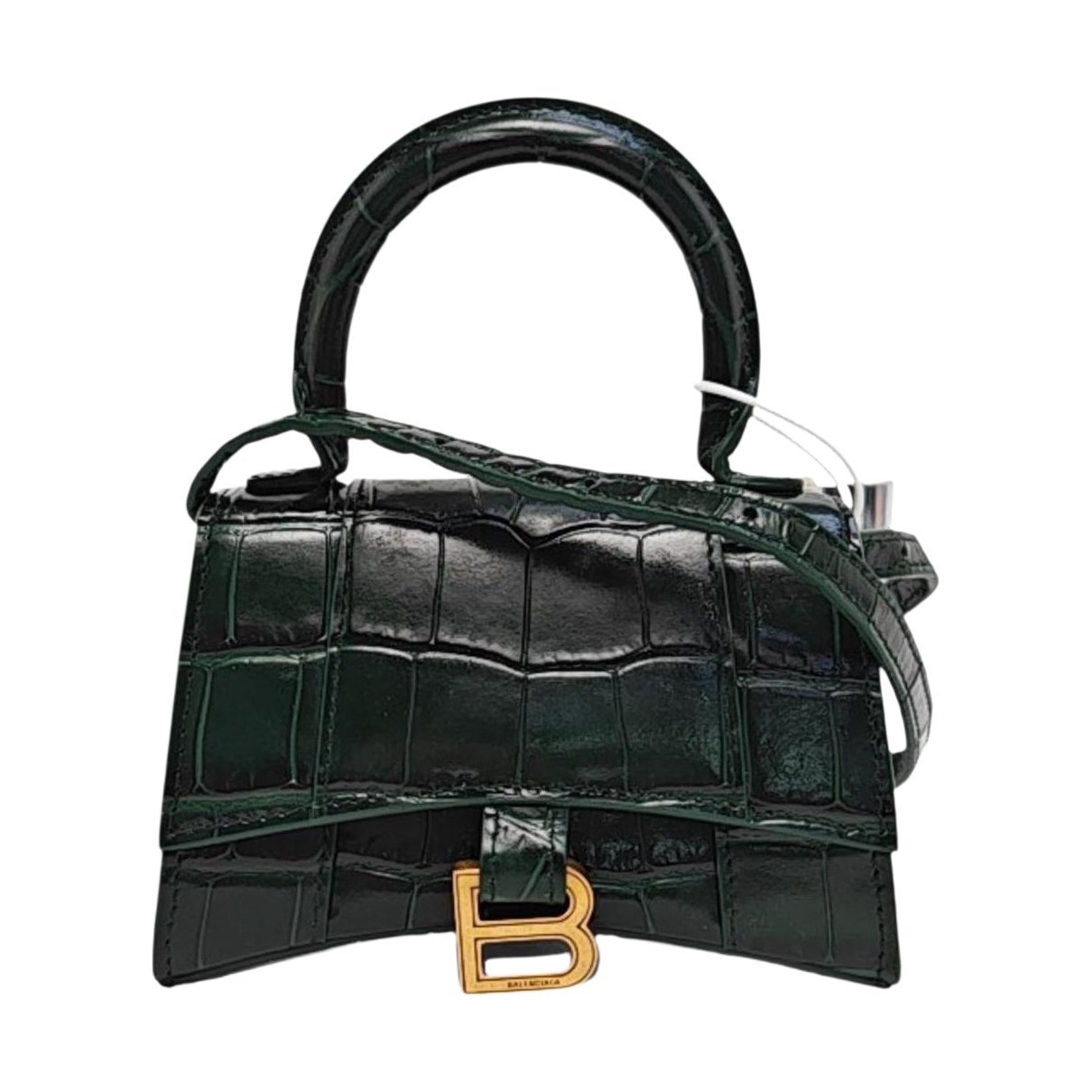 Hourglass leather mini bag