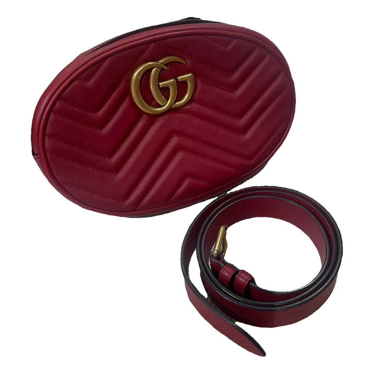 Leather clutch bag