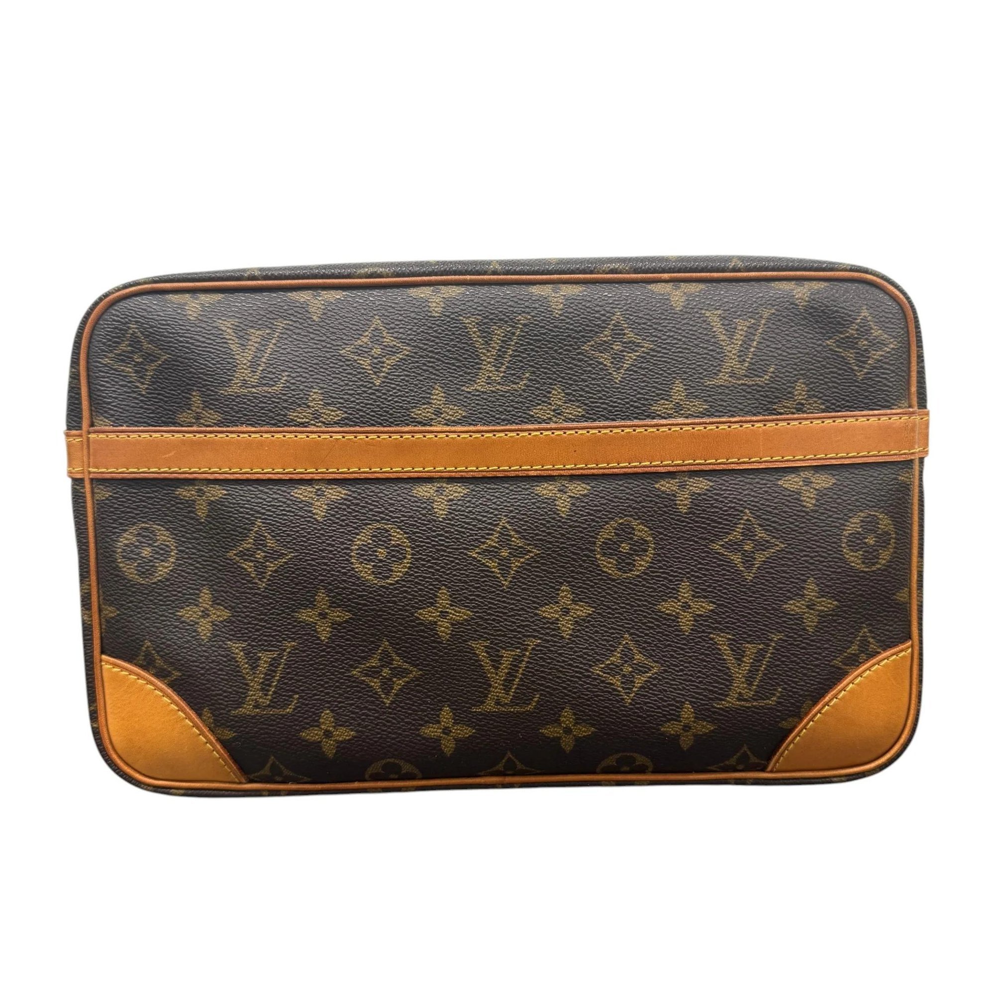 Leather clutch bag