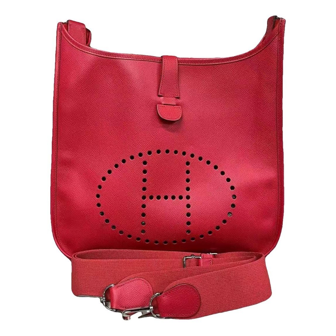 H leather handbag