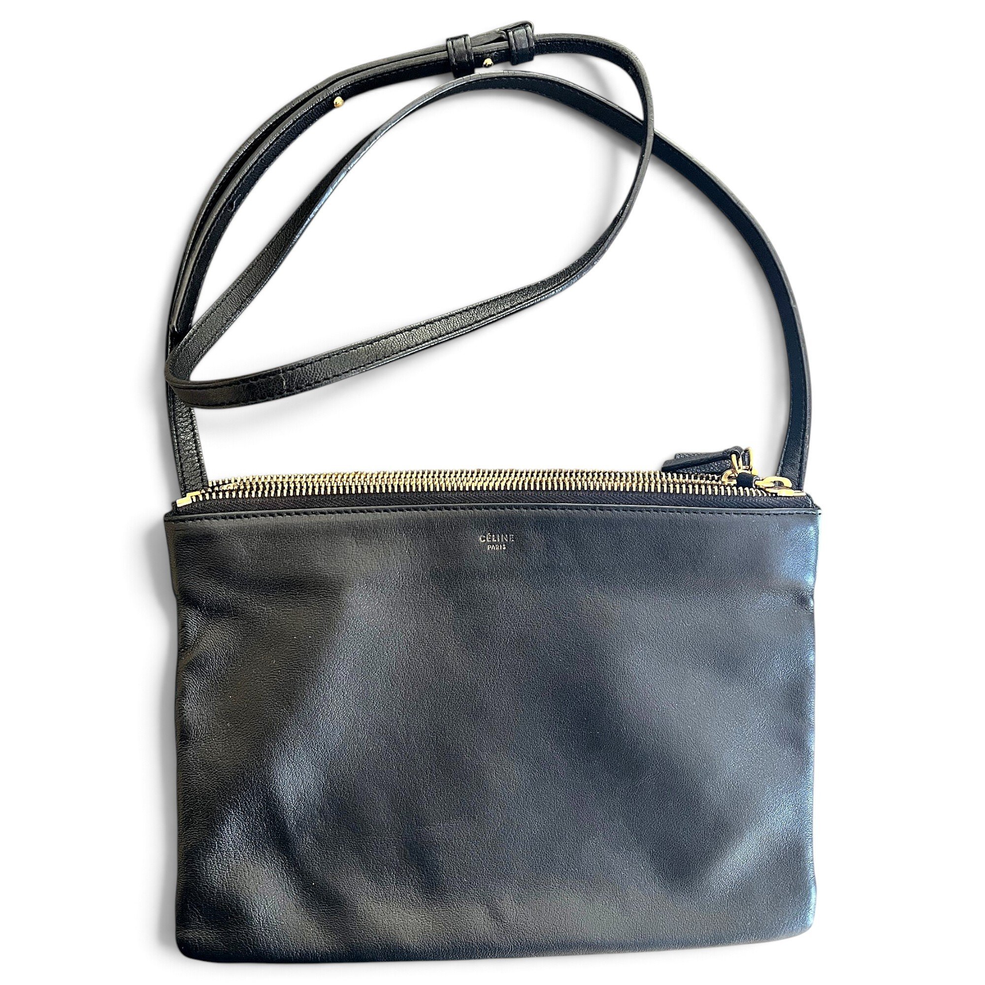 Trio leather crossbody bag