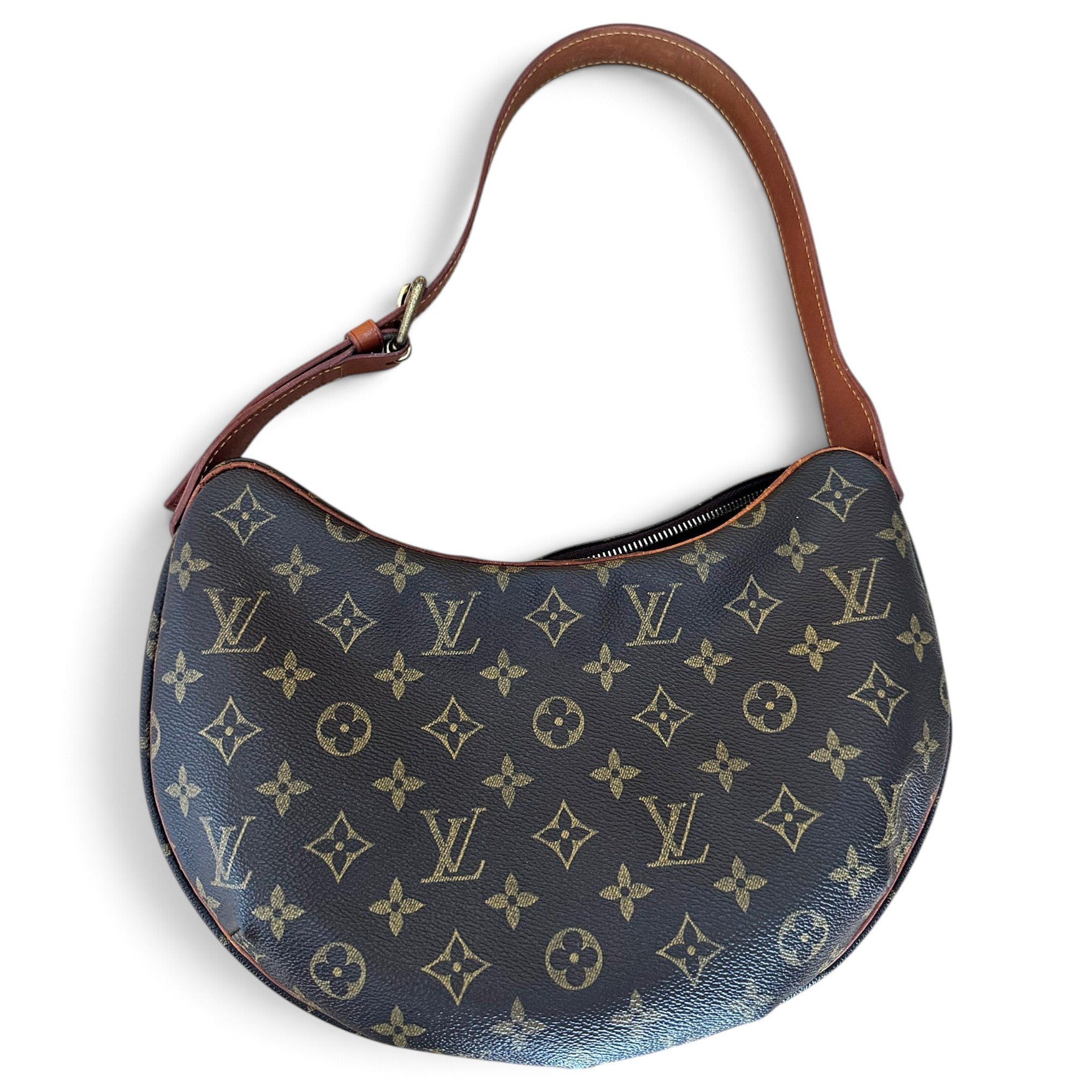 Croissant leather handbag