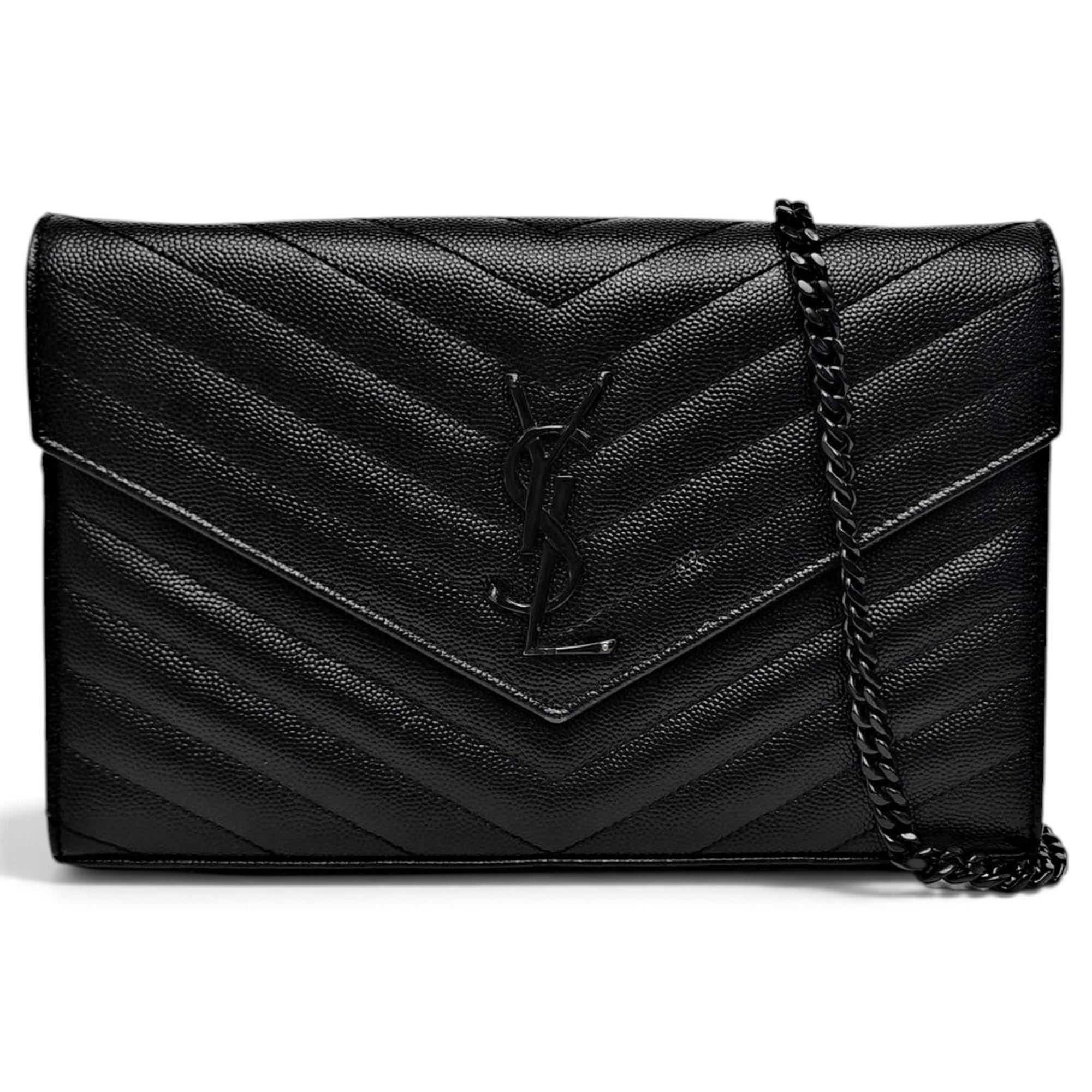 Envelope leather handbag