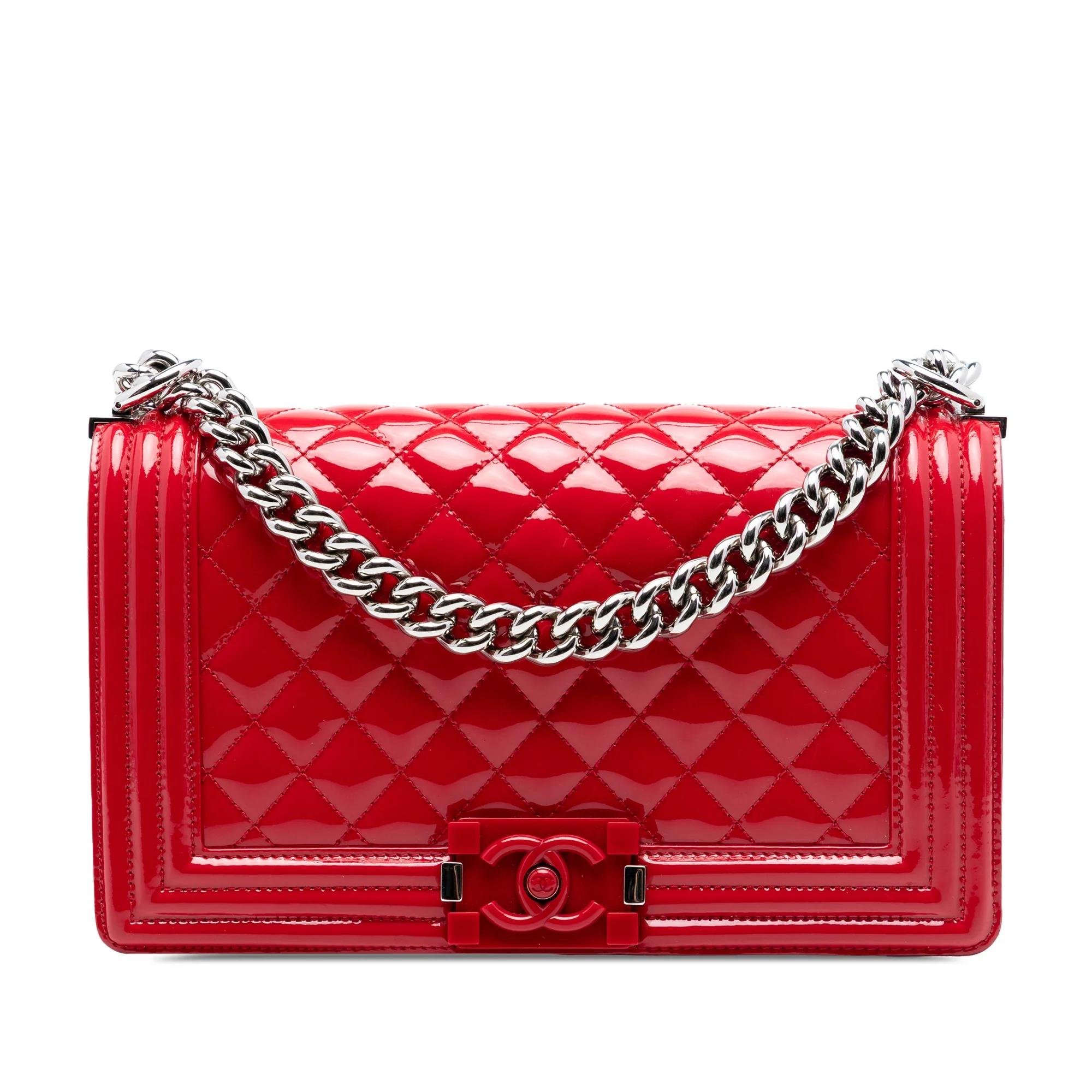 Boy patent leather crossbody bag
