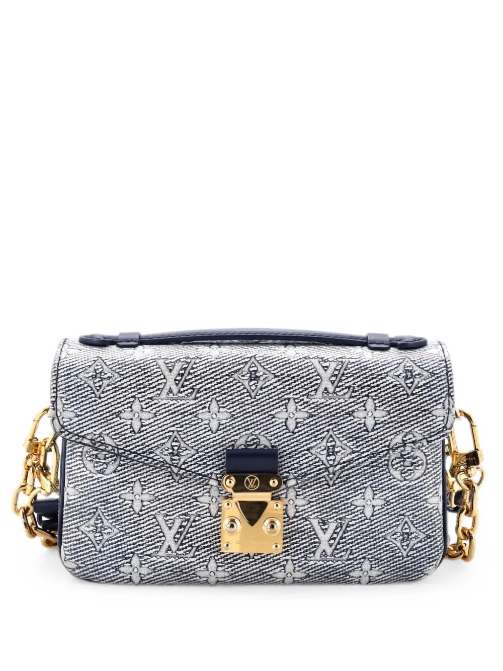 Pochette Metis Monoglam Jacquard Canvas East West shoulder bag