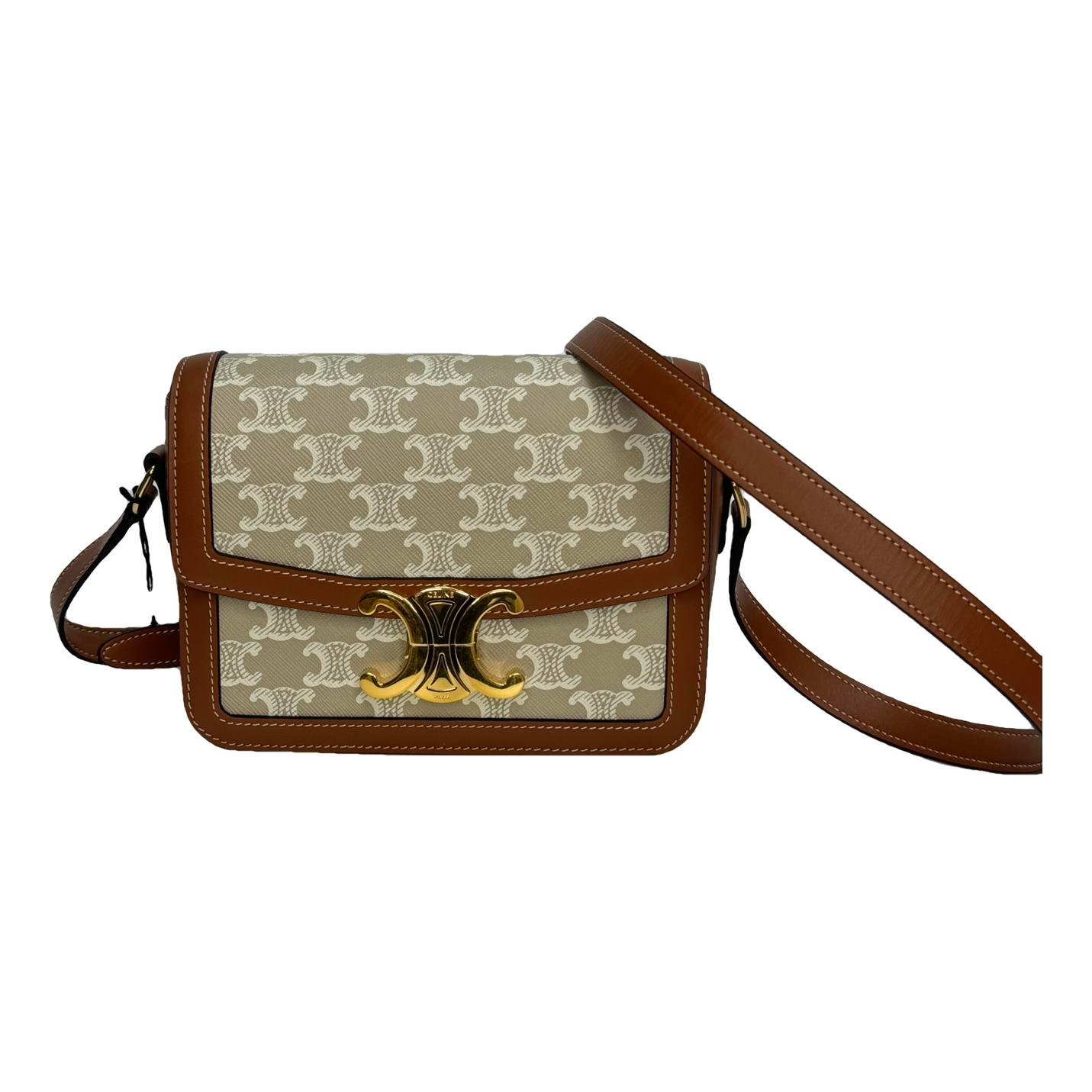 Triomphe leather handbag