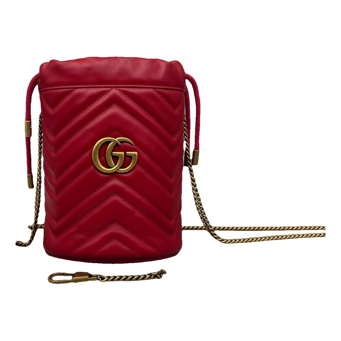 GG Marmont Chain Bucket leather handbag