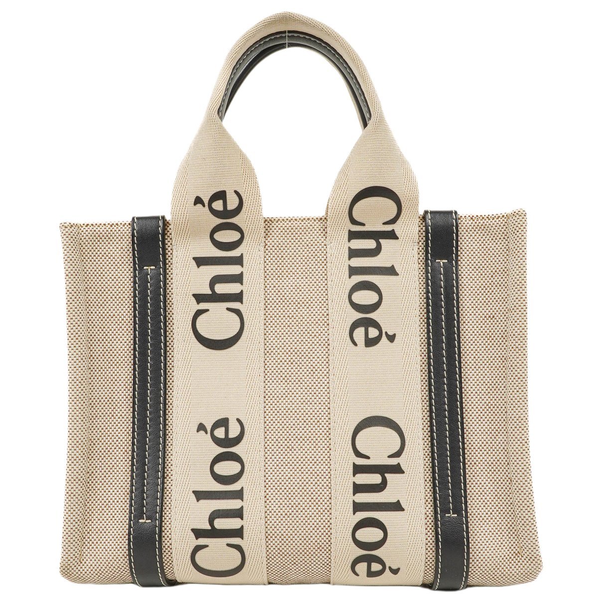 Woody linen handbag