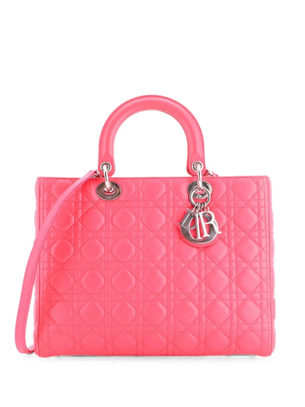 Lady Dior Bag Cannage Quilt Lambskin Large tote bag