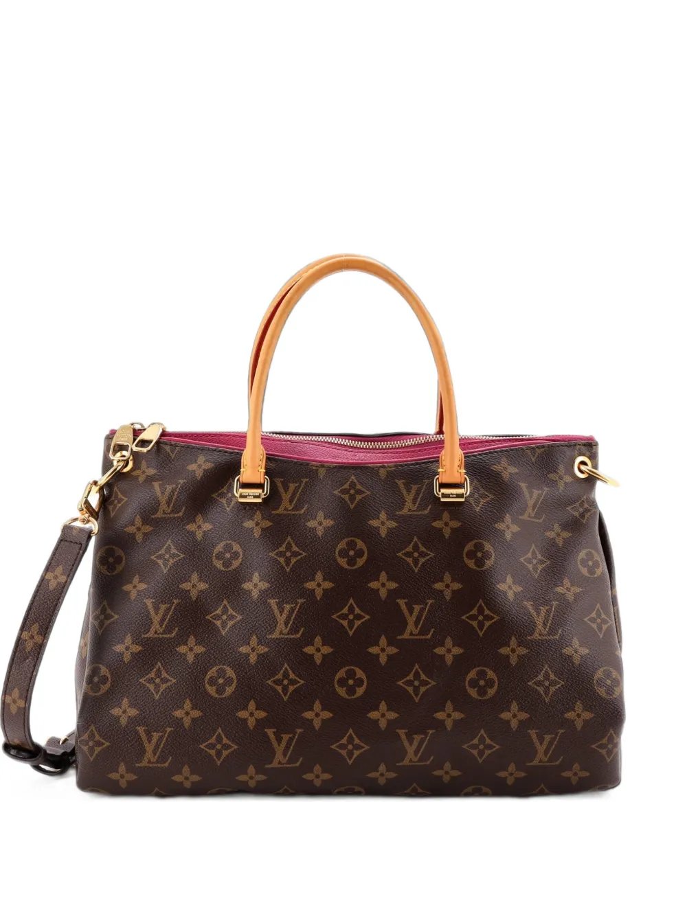 Pallas Tote Monogram Canvas with Leather shoulder bag