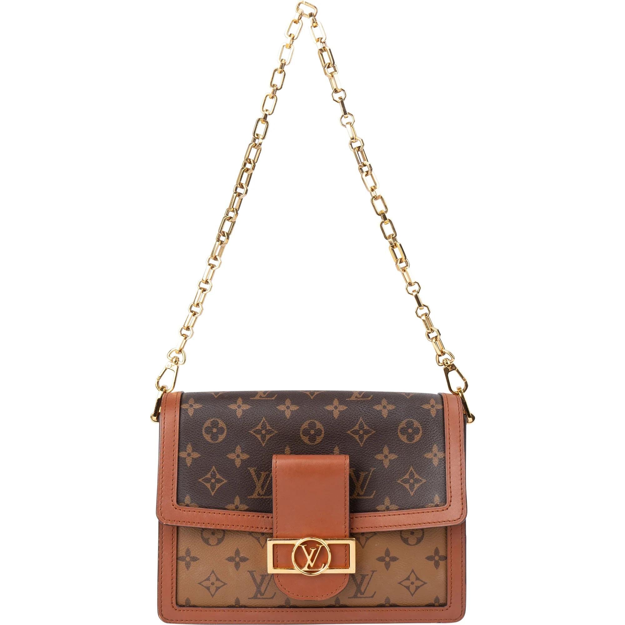 Dauphine leather handbag