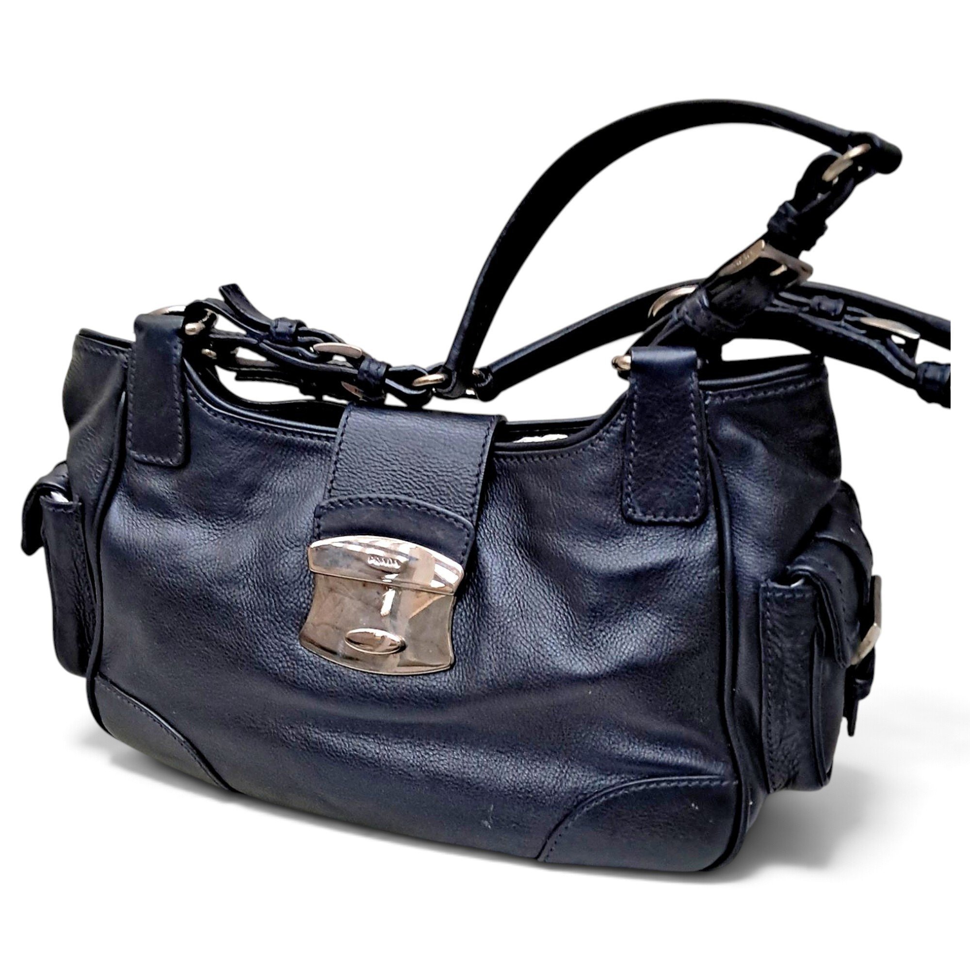 Moon leather handbag