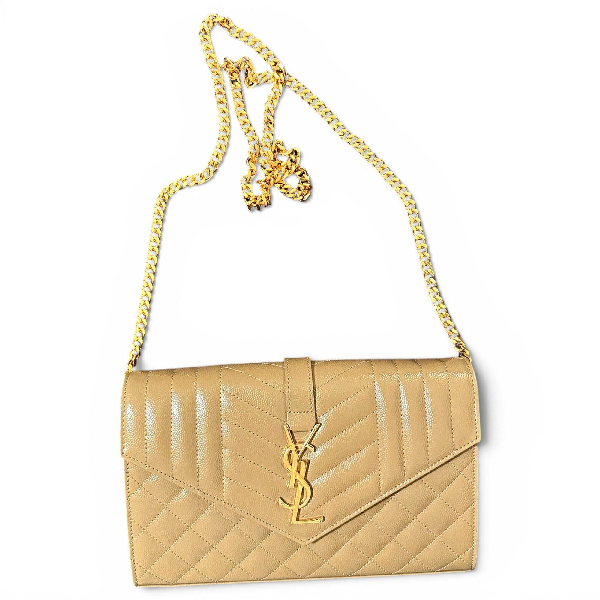 Leather clutch bag