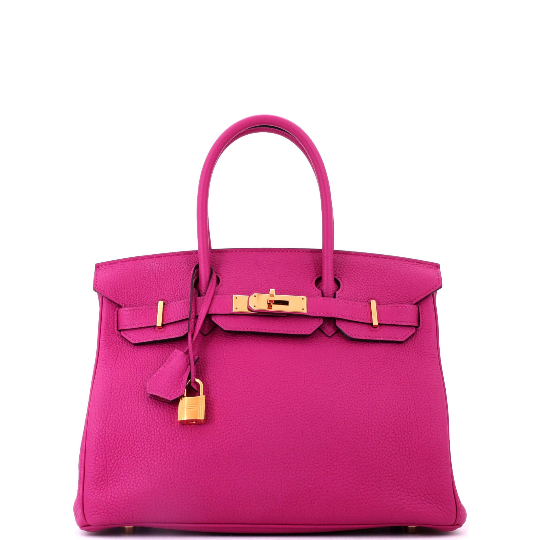 Hermes Birkin Handbag Rose Pourpre Togo with Gold Hardware 30