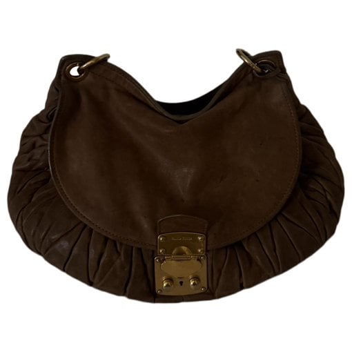 Coffer leather handbag