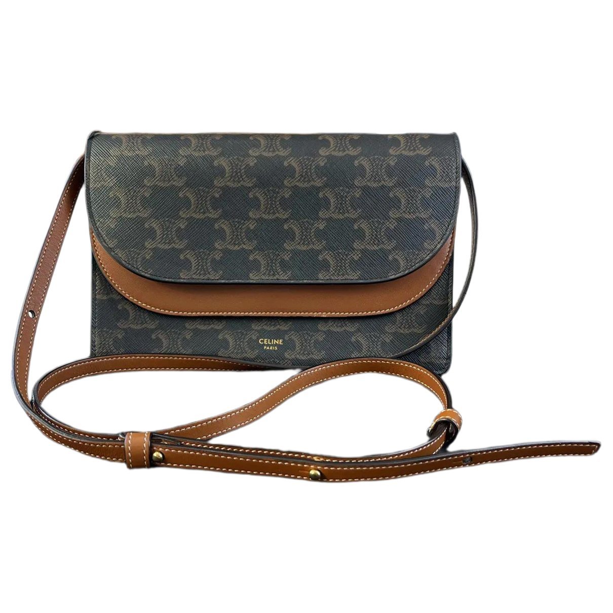 Triomphe leather crossbody bag