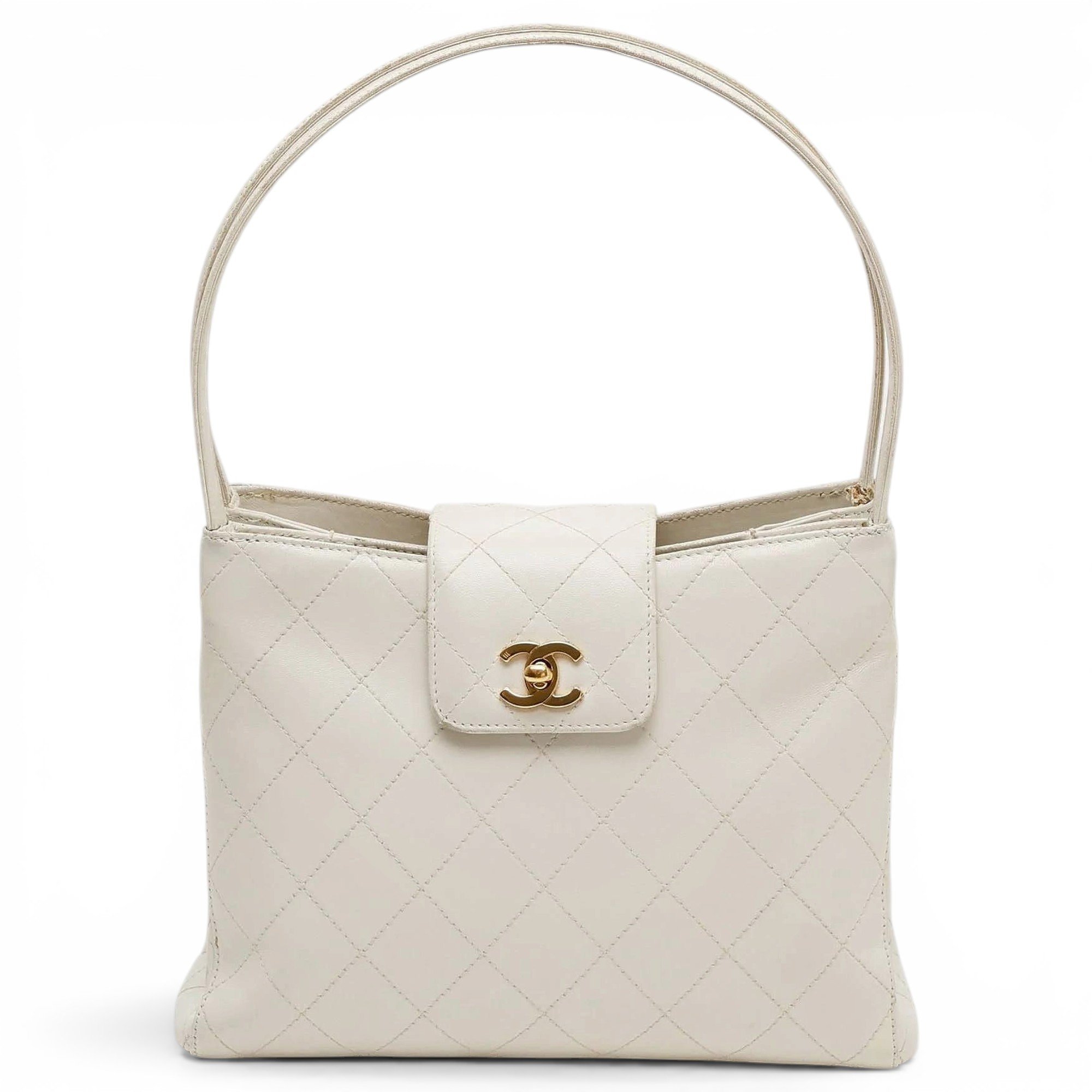 Trendy CC Quilted leather handbag