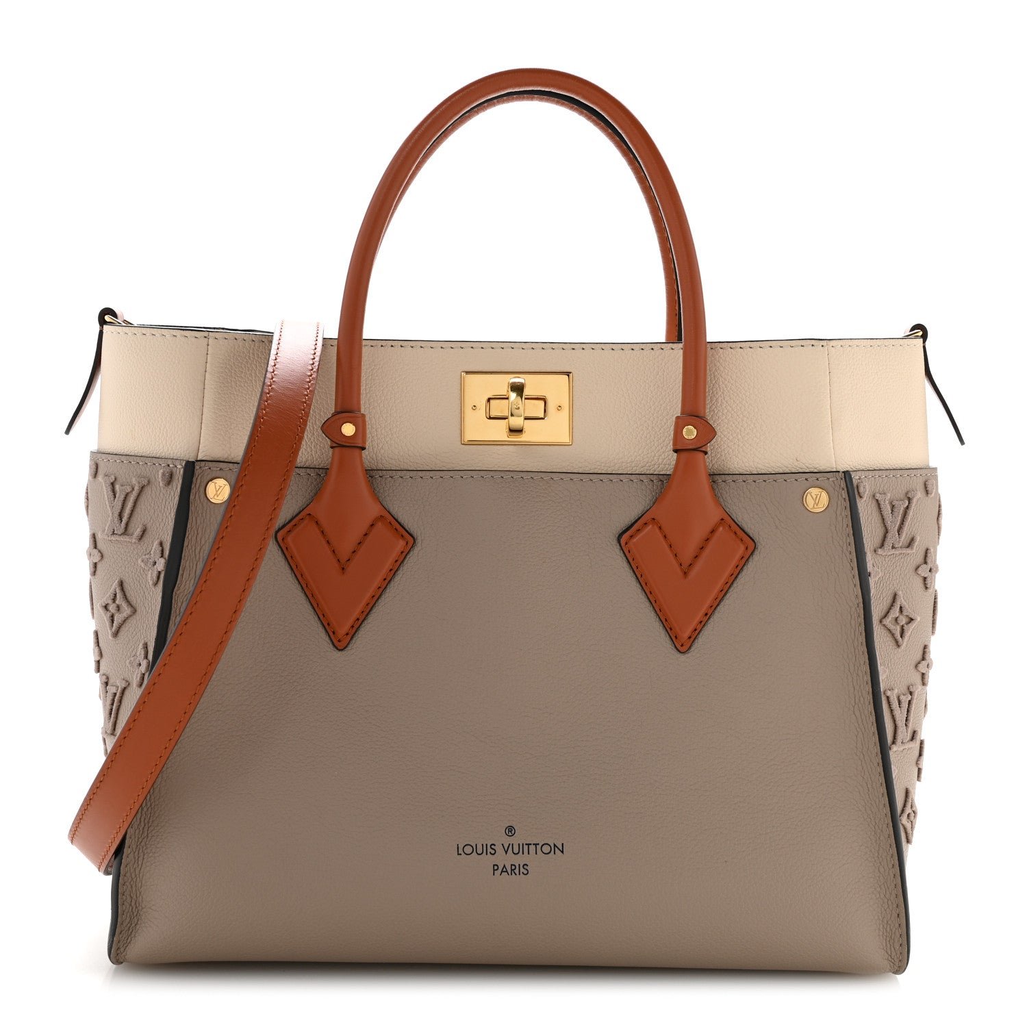 Louis Vuitton Calfskin Monogram Tufting On My Side Galet