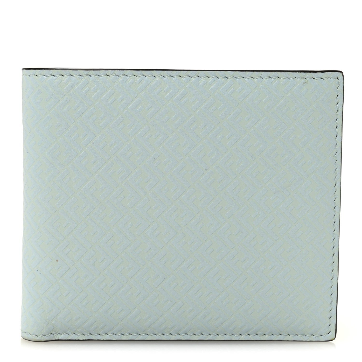 Fendi Fendi Vitello Grace Micro FF Embossed Bi-Fold Wallet Baleari