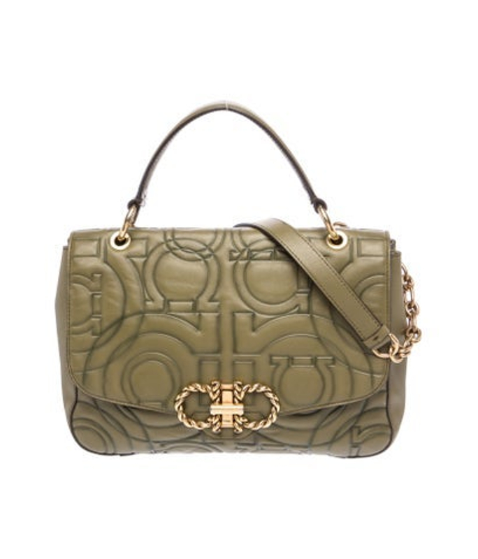 Salvatore Ferragamo Ferragamo Gancini Top Handle Bag