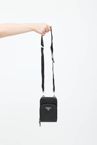 Saffiano Leather Body Pouch