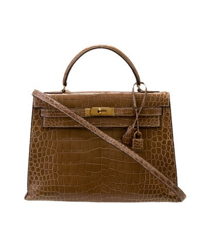 Hermes Caiman Crocodile Kelly I Sellier 32
