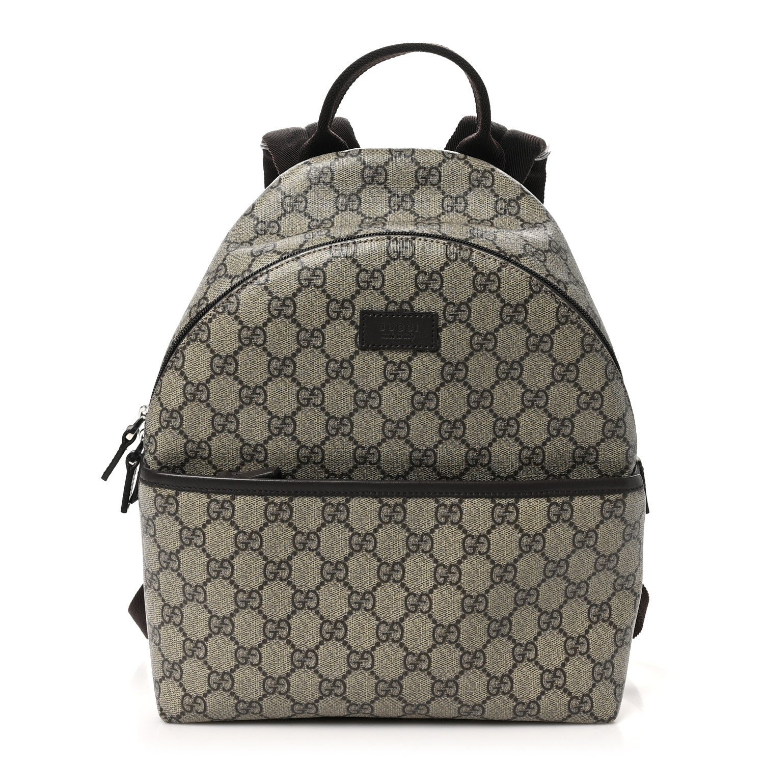 Gucci GG Supreme Monogram Margaux Calfskin Childrens Day Backpack Beige Ebony Cocoa Dark Chocolate