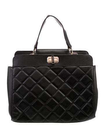 Badgley Mischka Leather Top Handle Bag
