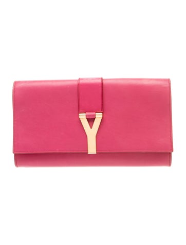 Leather Classic Y Ligne clutch