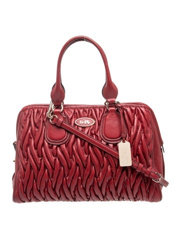 Leather Top Handle Bag