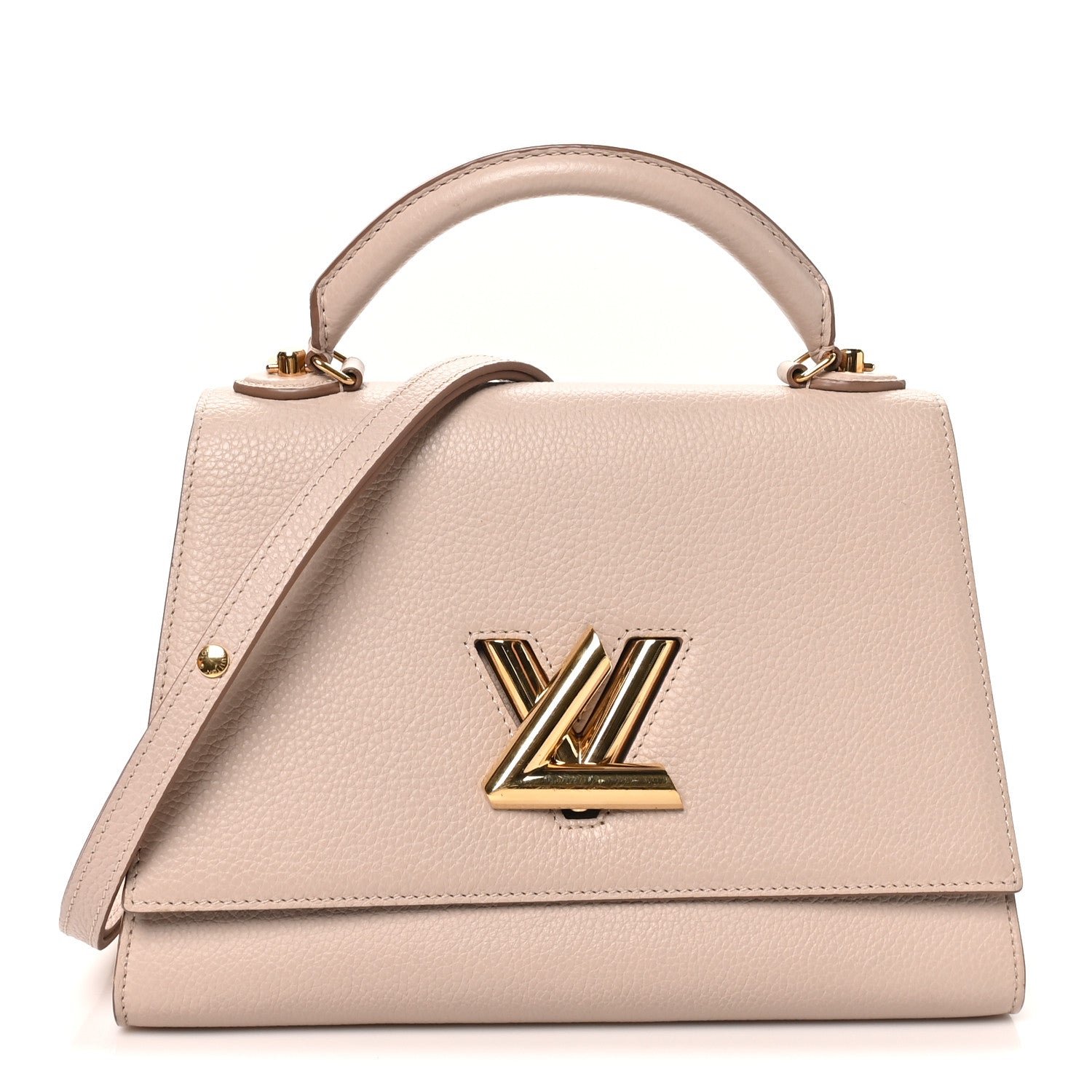 Louis Vuitton Taurillon Twist One Handle MM Greige